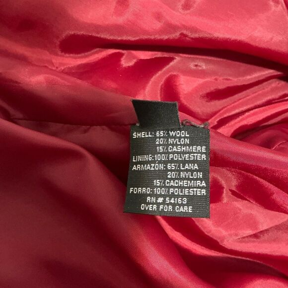 Halston Heritage Women's Red Peacoat size 8 - Picture 8 of 8